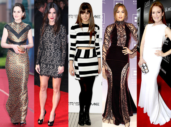 Julianne Moore, Michelle Dockery, Hailee Steinfeld, Sandra Bullock, Jennifer Lopez Julianne Moore, Michelle Dockery, Hailee Steinfeld, Sandra Bullock, Jennifer Lopez